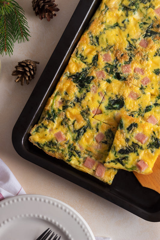 Protein Egg, Spinach & Ham Sheet Pan