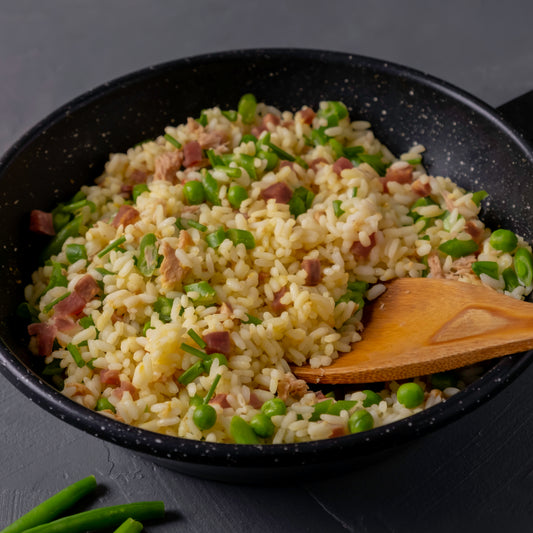 Turkey Bacon Pork Fried Rice